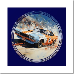 70s Racing Style Posters and Art